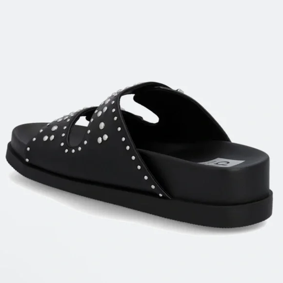 DV by Dolce Vita Black Adi Sandal Slides Size 8 - Picture 3 of 4